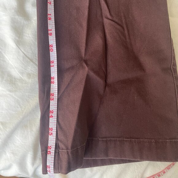 L.L. Bean Chocolate Brown Wide Leg Cotton Pants - Picture 5 of 7